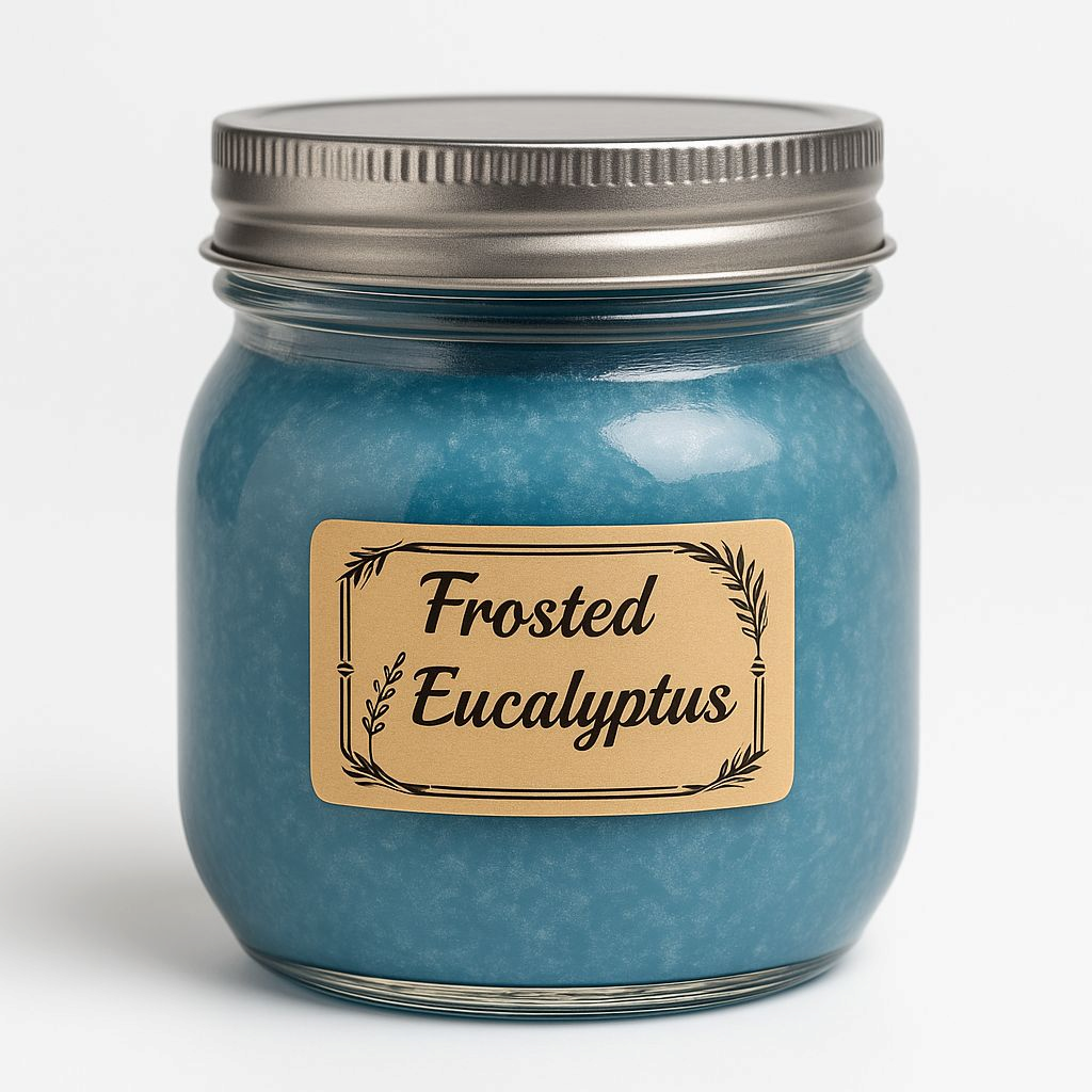 Frosted Eucalyptus; 8oz candle