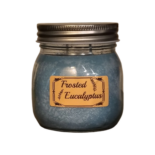 Frosted Eucalyptus; 8oz candle